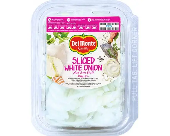 Del Monte Sliced White Onion 250g  